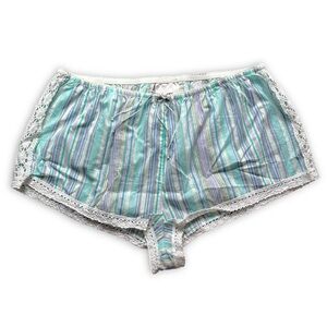 2003 Victoria's Secret Striped Micro Shorts Y2k